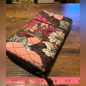 Vera Bradley floral zip around wallet